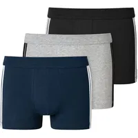 SCHIESSER 95/5 black/navy/grey melange L 3er Pack