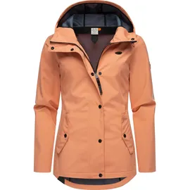 Ragwear leichte Damen Übergangsjacke mit Kapuze Margge Shell YOUMODO Peach Gr. XS (34), orange (pfirsich), Obermaterial: 100% Polyester.