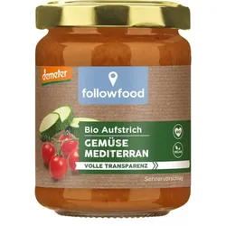 followfood Gemüse Mediterran Aufstrich demeter