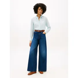 Tommy Hilfiger WIDE LEG Jeans aus reiner Baumwolle, Modell 'DNM NEW DOREEN 70 S', Jeansblau, 28/32