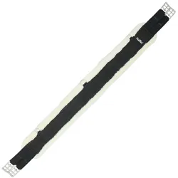 KenTaur Hamar Nylon Gurt mit Kunstlammfell beidseitig Elastik - schwarz | weiß - 115