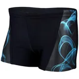 Aquarti Badehose Jungen Schwimmhose Schwarz/Blau 146