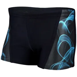Aquarti Badehose Jungen Schwimmhose Schwarz/Blau 146