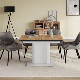Vicco Fenaro 120 x 80 cm ausziehbar Schwarz/Weiß