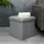 Intirilife Sitzhocker Faltbar Stoff 38 x 38 x 38 cm Fels Grau