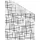 Lichtblick Fensterfolie Stars schwarz Weiß B/L: ca. 50x100 cm (B x L) cm