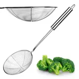 Kadax Schaumkelle, kleiner Durchschlag, Stahldurchschlag, Silber