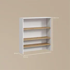 livinity® Badschrank, Paolina Weiß/Artisan 93.6 x 100.4 cm, mit offenen Regalen