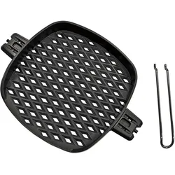 HIFFICIENCY Multispeed PizzaGrillrost-Pfanne, entwickelt mit Juan Amador, Made in Germany, für jeden Grill und Backofen (28x28cm)