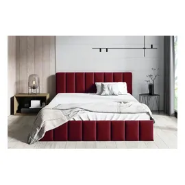 bettso Polsterbett mit Bettkasten Nina ¦ rot ¦ Maße (cm): B: 149 H: 85