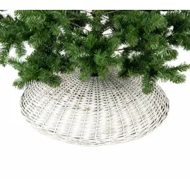 Westmann Rattan Weihnachtsbaum Rock Santa-4 Hellgrau 21 cm
