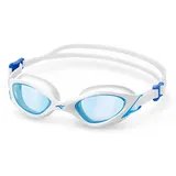 Aqua Speed Schwimmbrille Serenity Wasserbrille verspiegelt weiß – UV-Schutz & Spiegelglas, (Hygienisch, sicher & klar – für entspannte Schwimmroutinen), Breites Sichtfeld & sanfte Abdichtung – für jedes Schwimmlevel