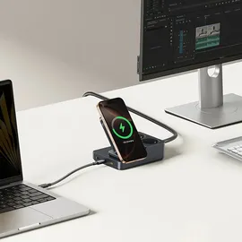 Baseus NOMOS ND11 67W 6-in-1 Wireless Charging Station with Two AC - Schwarz