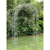 DanDiBo Ambiente Rosenbogen Verzinkt 140 cm Grau/Silber