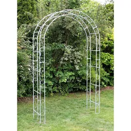DanDiBo Ambiente Rosenbogen Verzinkt 140 cm Grau/Silber