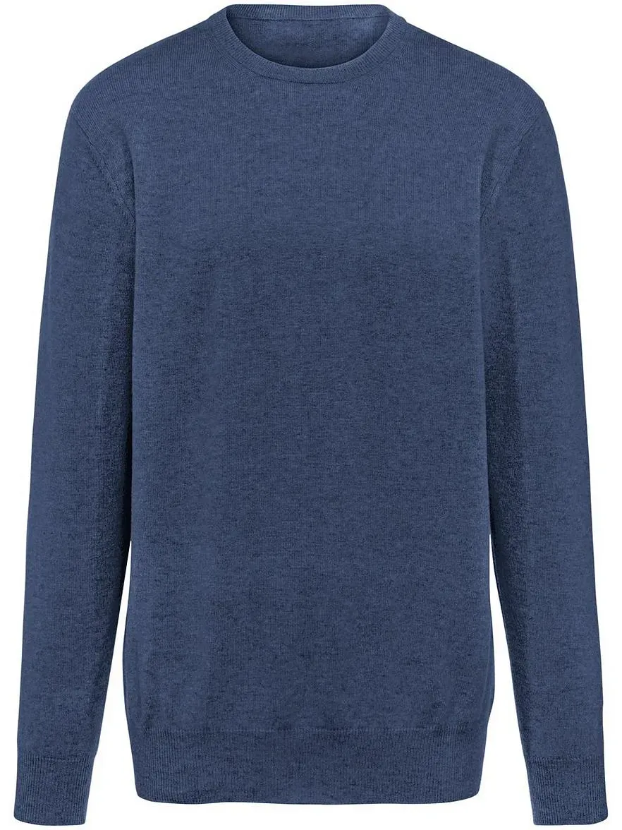 Pullover aus 100% Premium-Kaschmir Peter Hahn blau, 56