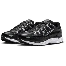 Nike P-6000 Herren Black/Black/White/Metallic Silver 42,5