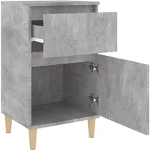 vidaXL Nachtschrank Betongrau 40 x 35 x 70 cm Grau