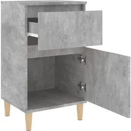 vidaXL Nachtschrank Betongrau 40 x 35 x 70 cm Grau