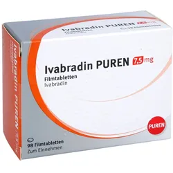 Ivabradin Puren 7,5 mg Filmtabletten 98 St