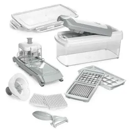 Genius Nicer Dicer Chef 14-tlg. weiß / grau