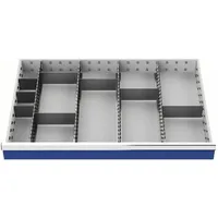 OEM Schubladenunterteilungsmaterial Front-H.150mm 4 Längs-/8 Querteiler
