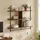 BESTIER Wandregal 105 x 96 x 23,8 cm Braun