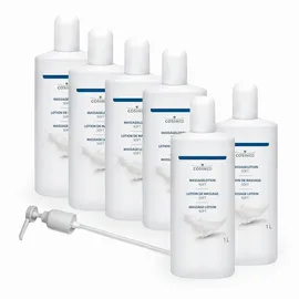 Cosimed Massagelotion-Set 6x Massagelotion Soft, 1 l, inkl. Dosierpumpe