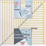 Prym 611655 Patchwork-Lineal Square 20 x 20 cm, Omnigrid