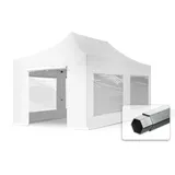 TOOLPORT Faltpavillon 3 x 6 m inkl. 4 Seitenteile Weiß
