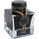 Jacques Herbin Herbin ink 1670 Gris Orage, Flakon 50ml Stormy Grey with gold glitter