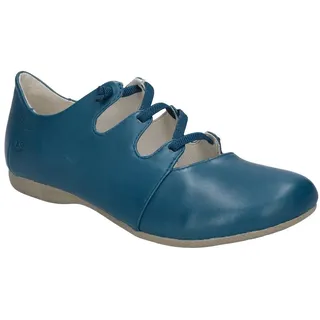 Josef Seibel Damen Riemchenballerinas Fiona 04,Weite G (Normal),Women's,Woman,Flats,Halbschuhe,Slipper,Slip-ons,Sommerschuhe,blau,45 EU / 10 UK - 45 EU