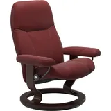 Stressless Stressless® Relaxsessel »Consul«, mit Classic Base, Größe S, Gestell Braun, rot