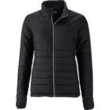 James & Nicholson Ladies' Padded Jacket Leichte, wattierte Steppjacke Stepp-Jacke JN1119 black XL