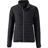 James & Nicholson Ladies' Padded Jacket Leichte, wattierte Steppjacke Stepp-Jacke JN1119 black XL