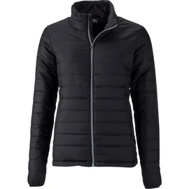 James & Nicholson Ladies' Padded Jacket Leichte, wattierte Steppjacke Stepp-Jacke JN1119 black XL