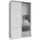 masseno Schwebetürenschrank VARO 120 x 205 x 60 cm Weiß