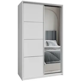 masseno Schwebetürenschrank VARO 120 x 205 x 60 cm Weiß