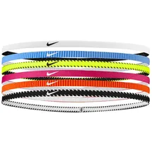Nike 6er Pack NIKE Flex Classic Slim Haarbänder 702 - volt/vivid pink/white