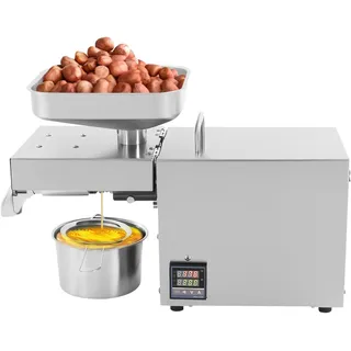 Automatische Ölpresse, temperaturgesteuerte Ölpresse, Walnuss-Erdnuss-Ölpresse, Edelstahl-Ölpresse, intelligente Ölpresse, 5 kg/h.