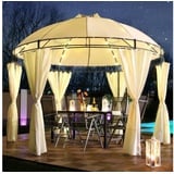 Swing&Harmonie LED- Pavillon Lavo Ø 3,5 m creme