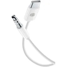 Cellular Line Audio Kabel 3,5mm Klinkenanschluss/ Typ-C 1 m Weiß