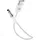 Cellular Line Audio Kabel 3,5mm Klinkenanschluss/ Typ-C 1 m Weiß