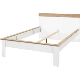 OTTO home Schlafzimmer-Set OTTO HOME "Westminster", weiß, B/H: 140cm x 200cm, Schlafzimmermöbel-Sets, beinhaltet 1 Bett, Kleiderschrank 3-türig und 1 Wandpaneel