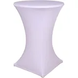 GO-DE Stehtischhusse Weiß 120 x 70/80 cm