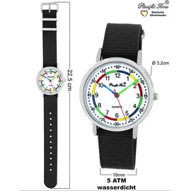 Pacific Time Kinder Lernuhr Quarz schwarz