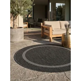 KADIMA DESIGN Teppich, Grau, Textil, Uni, Rund 200x200 cm | ALSTER von
