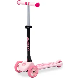 AMIGO Twister faltbarer 3-Rad-Kinderroller mit Fußbremse rosa EINHEITSGRÖSSE