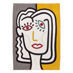 Wandteppich Dorado De Poortere Deco bunt mehrfarbig, Designer Jean François Fontaine, 140x100x0.3 cm