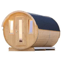 Wolff Finnhaus Campingfass 330 2-Raum Schwarz Bausatz zur Selbstmontage